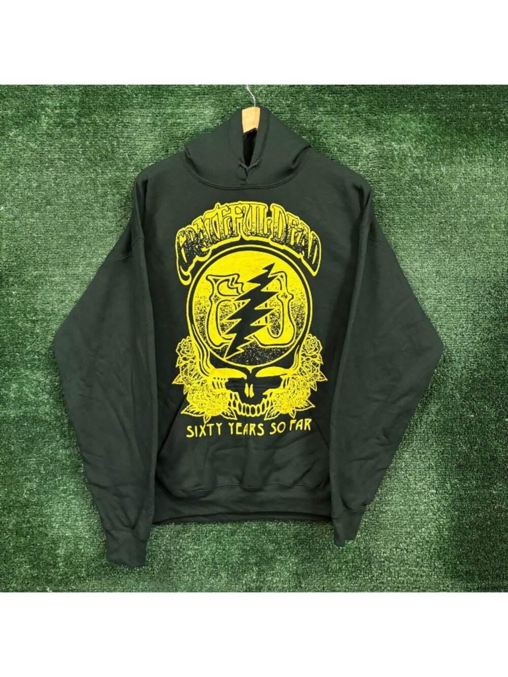 Grateful Dead Sixty Years So Far Rock Band Hoodie Size Large